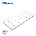 5-Gang Toggles Switch Decorator Wall Plate Plastic Wall