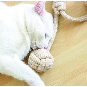 Brinquedo de corda trançada de algodão