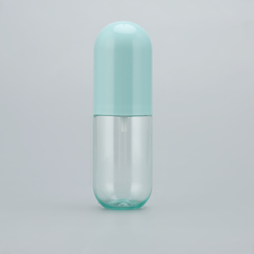 Capsule pillola carina a forma di 30 ml da 40 ml 50 ml 60 ml 80 ml da 100 ml bottiglia di pet spray in plastica per skincare toner idratante idraulico imballaggio d'acqua