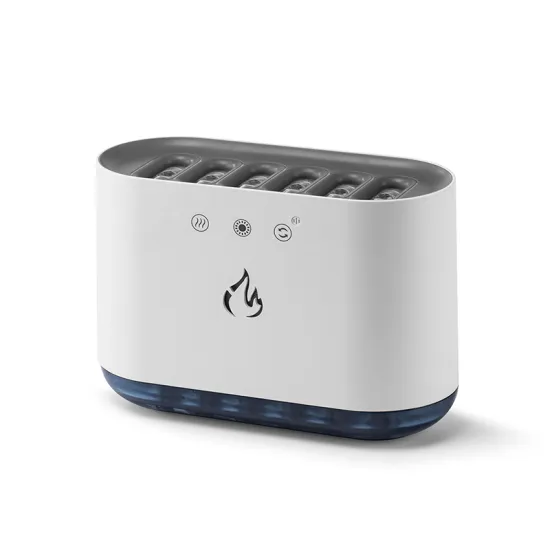 Colorful Sound-Control 6-Hole 900ML Aromatic Humidifier with Dynamic Flame Effect