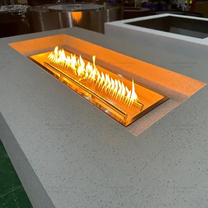 Smokeless Alcohol Bio Ethanol Stove Concrete Outdoor Indoor Fire Bowl Fire Pit