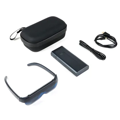 158 Inch AR Hardware: 4K HD Shooting Smart Remote Control Glasses with 3D Style Camera, Advanced AR+AI Video Technology, and Riding Glasses