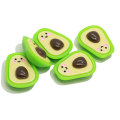 Fantasía 17 * 22 * ​​8 mm Kawaii parte trasera plana aguacate en forma de resina cabujón decoración del teléfono adornos de juguetes abalorios encantos