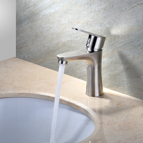 304 stainless-steel Single hole Single Handle Basin Faucet