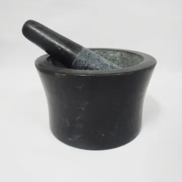 Large Stone Mortar Pestle Set