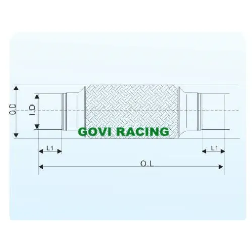 Autoabgase flexible Rohrrohre mit Kragen