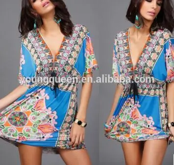 YJB93 Europe beach girls without dress V collar Sey milk silk beach holiday dress up games wholesale