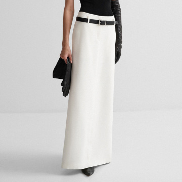 2024 New Urban Stylish Black White Straight Skirts for Women