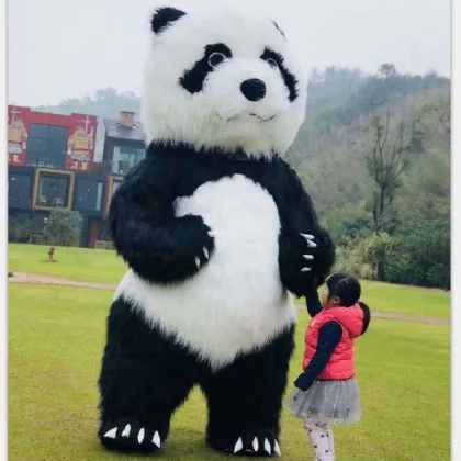 Customize Large 2.2m Inflatable Walking Bear Costume Mascot