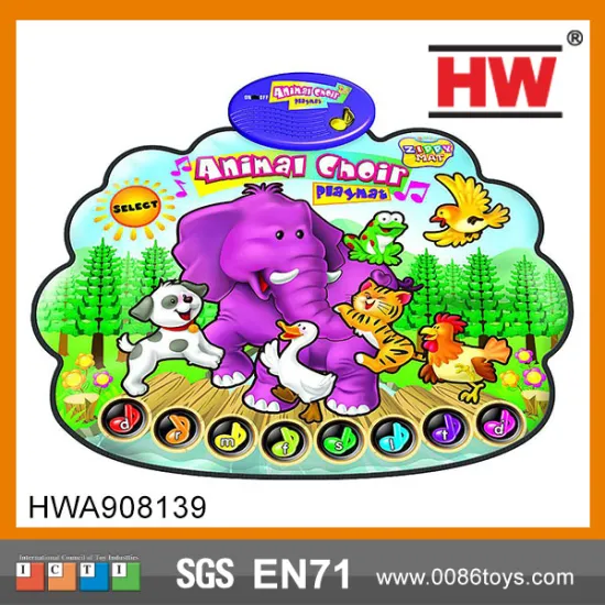 kids musical mat animal music carpet