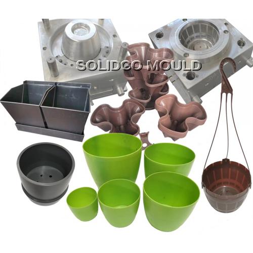 Plastic hot-sale household custom square flower pot mould