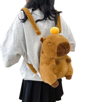 2024 New Wholesale Plush Kapibara Doll Crossbody Bag
