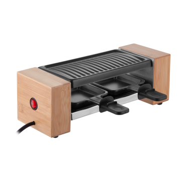 wood handle grill for 2 persons