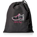 Stamping Black Polyester Drawstring Bag