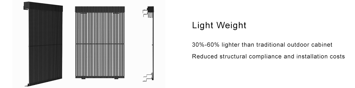 lightweight SMD Grille LED Display explanation