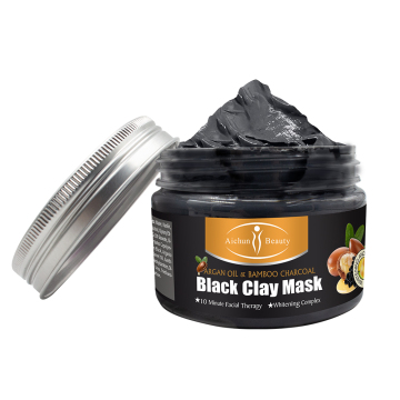 Black Clay Argan Oil Mask: Deep Cleansing, Moisturizing, and Brightening Face Treatment