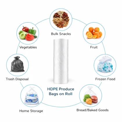 HDPE Produce Bags on Roll