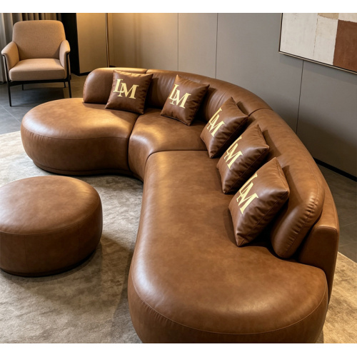 Sofa Fabrik Lengkung Itali Mewah untuk Lobi Hotel