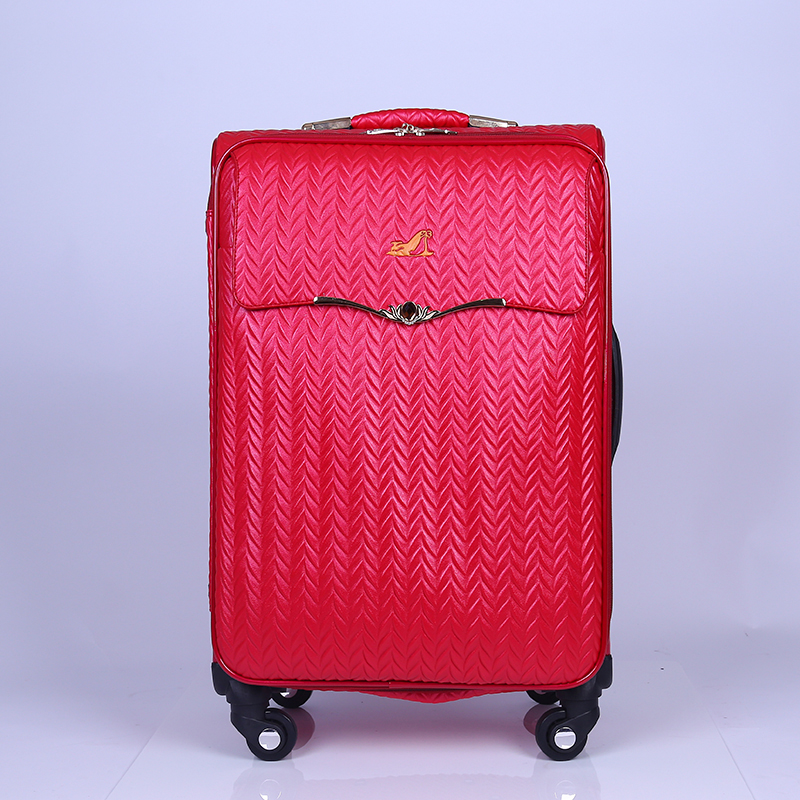 red luggage