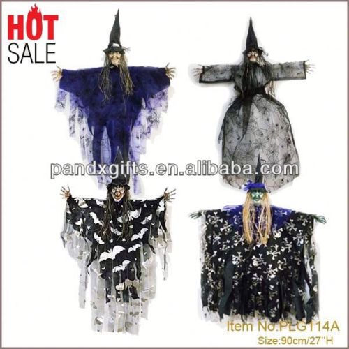 Halloween decoration handmade 90cm halloween witch doll ghost