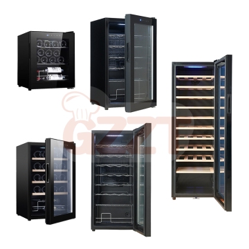 Customizable 32-Bottle Wine Cellar with Climate Control and Tempered Glass Door