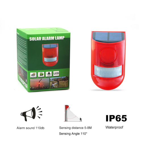 Outdoor 6LED Solar Alarm Light