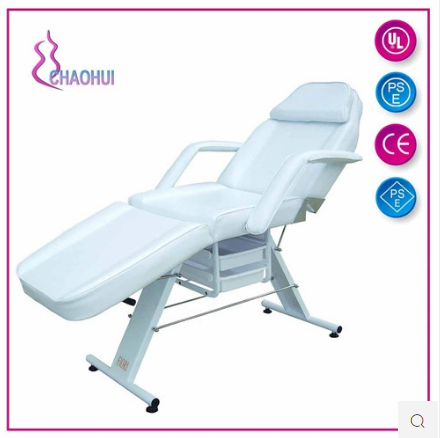 "Elevate Your Salon Experience with the Metal Base Facial Chair with Drawer"