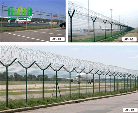 Hot Dip Galavnized High Quality security airport fence