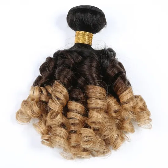 9a 100g SPARK Ombre Brazilian Remy Human Hair Weaving Bundle for Women Weave Hair Extension Black Brown Gold FUMI Bouncy Curl