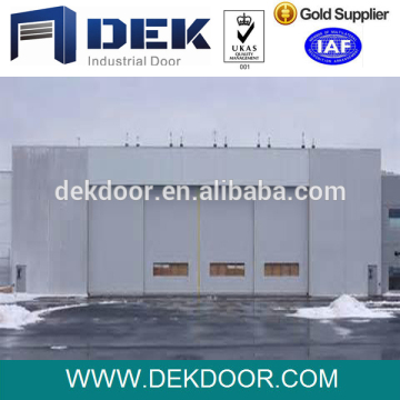 Attractive industrial steel airplane hangar door