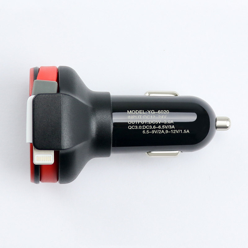 Colorful YG-6020B Double USB QC3.0 Car Charger