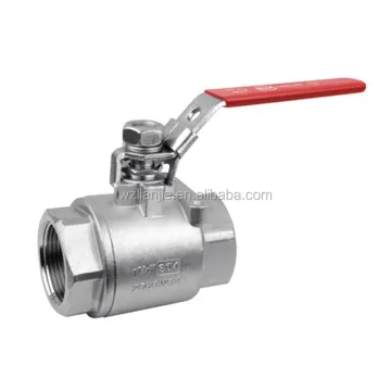 2000 WOG Two Piece Stainless Steel Ball Valve with Locking Device