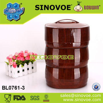 ABS AND WOODEN COLOR FOOD WARMER THERMAL HOT POT