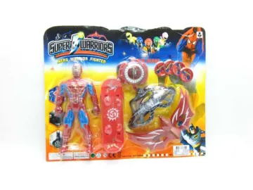 SPIDERMAN W/LIGHT&EYEGLASS&LAUNCHER&SLIDING PLATE