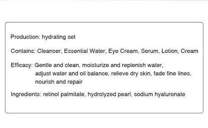 Hot Selling Organic Skin Care Products - OEM Private Label Skin Care Sets