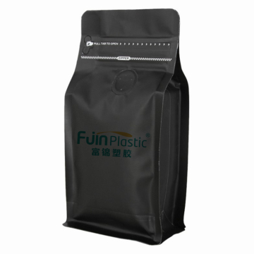 Coffee and Tea Bag Packaging with Zipper Valve Stand Up Pouch