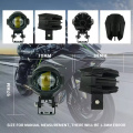 HJG Off-road 12V 60W Laser Waterproof LED Fog Driving Light - Super Bright Mini for Motorcycles & Cars