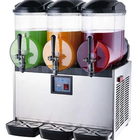 Commercial 2 Tank Frozen Drink Slush Machine 12L
