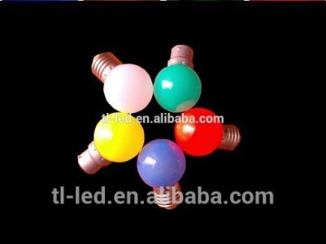 TUV Rheinland certificated LED G45 holiday light 1w IP 44 CE ROHS FCC approved