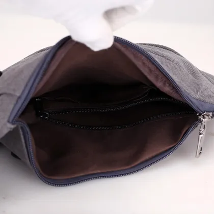 Anti-Theft Casual Canvas Chest Bag for Men