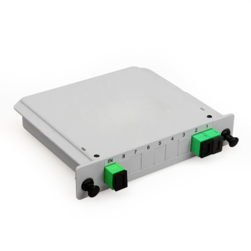Plc Splitter Fiber Optical Plc Splitter Sm Insert Type Plugin 1X2 Sc/Apc Lgx Module Box  G657A 0.9 Mm