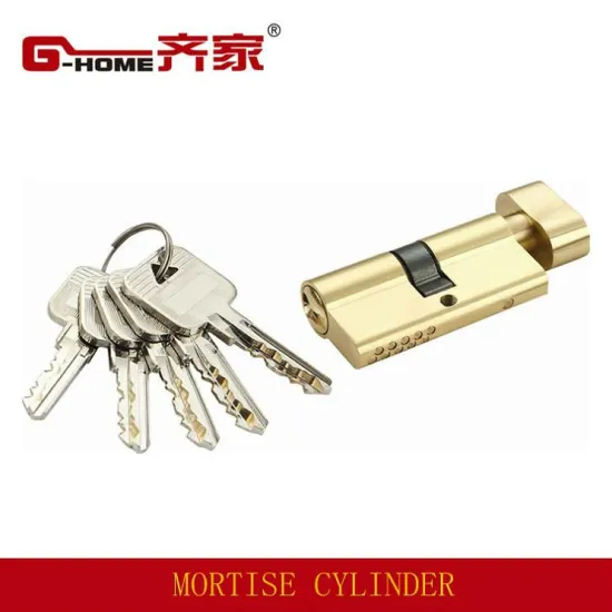 security lock cylinder 70mm brass cylinder with 5 keys