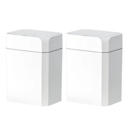 Non-Contact Smart Trash Can - Automatic Sensing Steel Metal Trash Can for Home and Kitchen