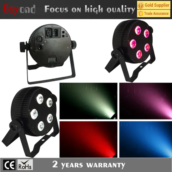 5 leds, 6in1 colors rgbwa uv led wash, led par light,suitable for theatre & studio