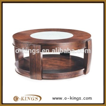 wooden round tea table coffee table