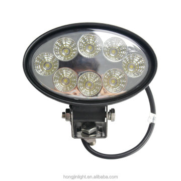 Wholesale 12V/24V 24W 4.3-inch Oval LED Work Light with Spot/Flood Beam - Ideal for Cars, ATVs, and IP67 Rated LED Headlights