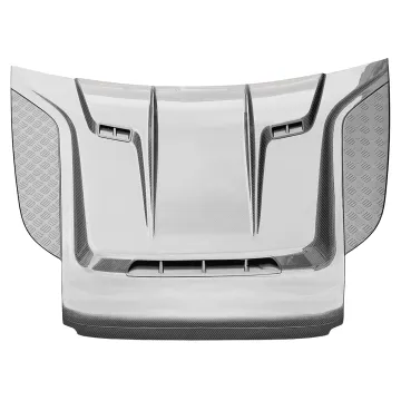 Exclusive ROCK Style Dry Carbon Fiber Hood Cover for Land Rover Defender 90/110/130 (2020-2024)