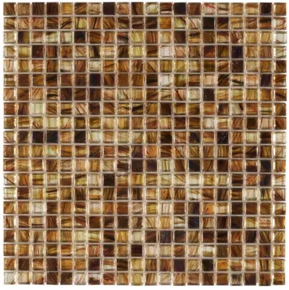 Browns Mosaic Glass Art Wall Tiles