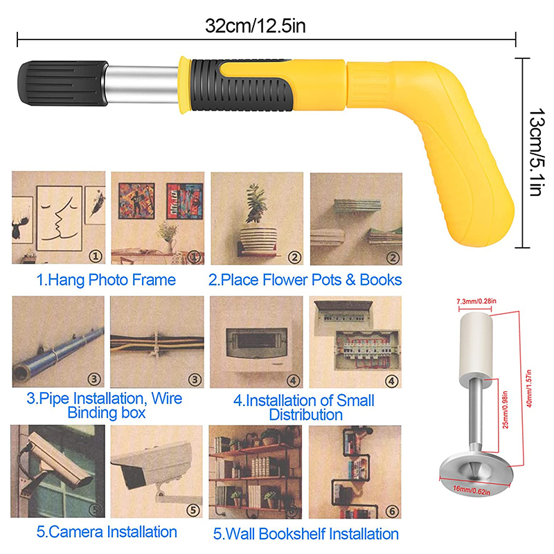 Yellow mini decoration ceiling gun