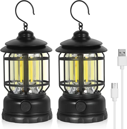 Outdoor Portable Rechargeable Camping Lantern Tent Lamp